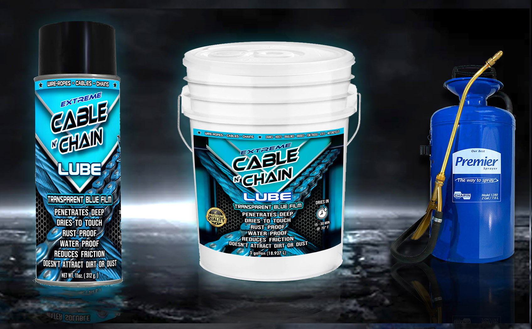 Extreme Wire-rope, Cable and Chain Lubricant Extreme Cable and Chain Lube Aerosols and Bulk Spray